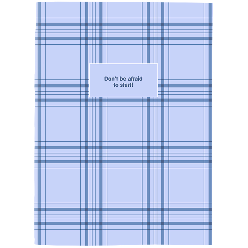 Зошит для записів Axent 4780-2-A, А4, 48 аркушів, клітинка, блакитний